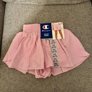 (2) Champion Light Pink and Black Active Skorts